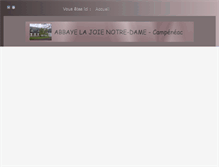 Tablet Screenshot of abbaye-lajoie-nd.com